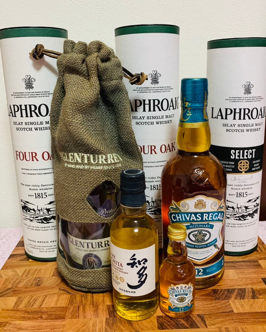 LAPHROAIG FOUR OAK/SELECT CASK /知多7本セット