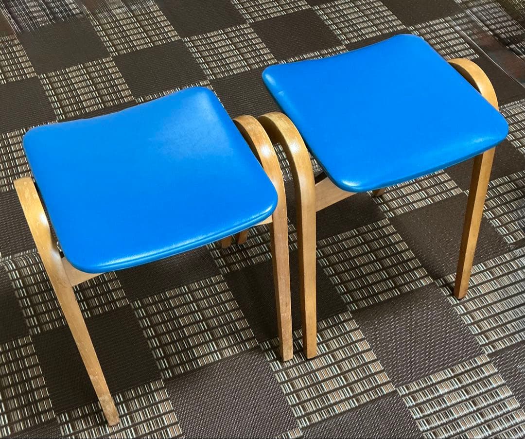 秋田木工　スタッキングスツール　2脚　ヴィンテージ