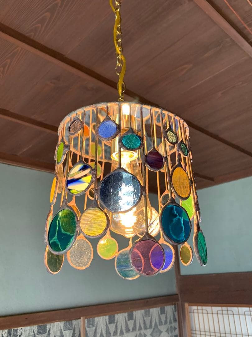 ガラスランプ　ペンダントライト　天井照明