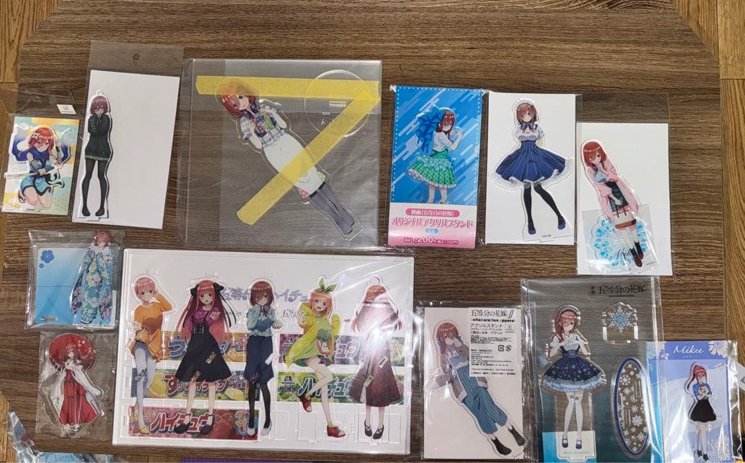 中野三玖アクリルスタンド未開封まとめ売り　（ハイチュウ懸賞）