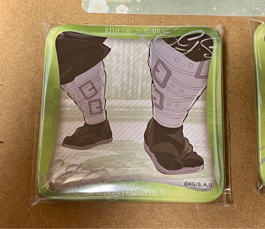 不死川実弥　柱展　鬼滅の刃　マニアック缶バッジ　コースター　カフェ　ノベルティ