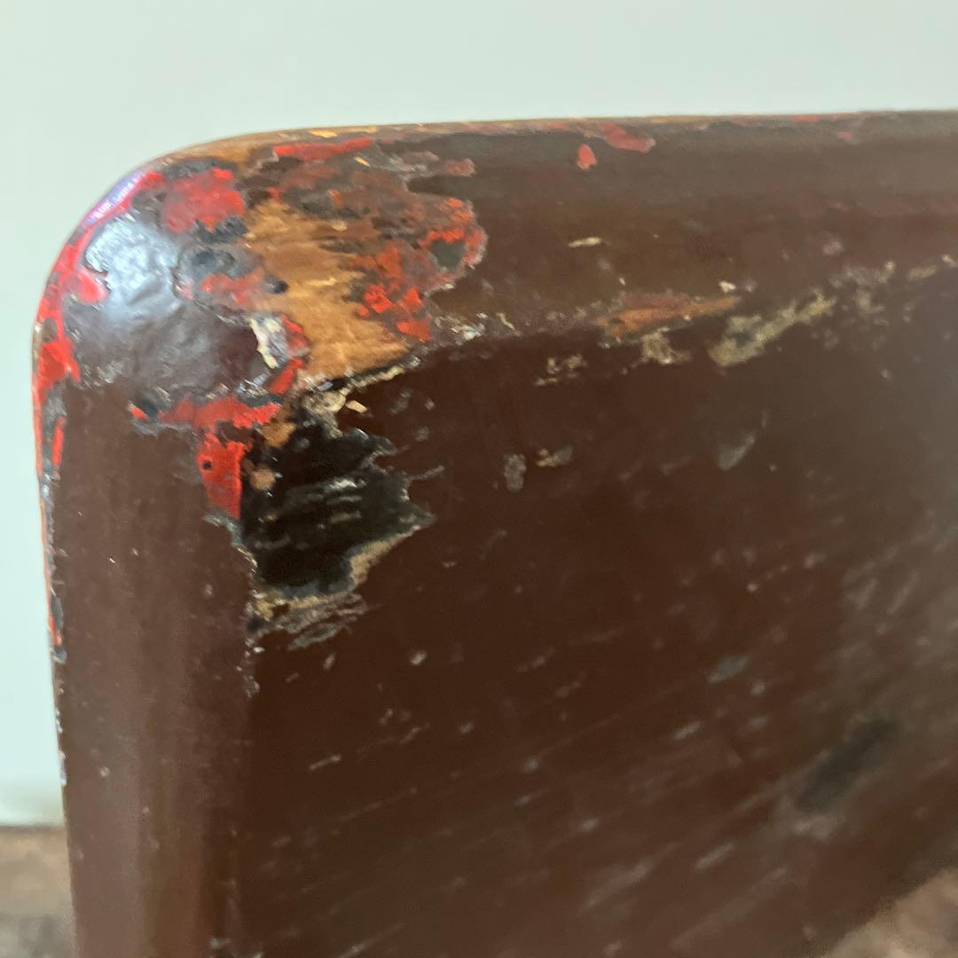 古民芸　盆　朱塗　〜明治時代頃　根来　矢部盆　讃岐盆　根来盆　骨董品.酒器盆.