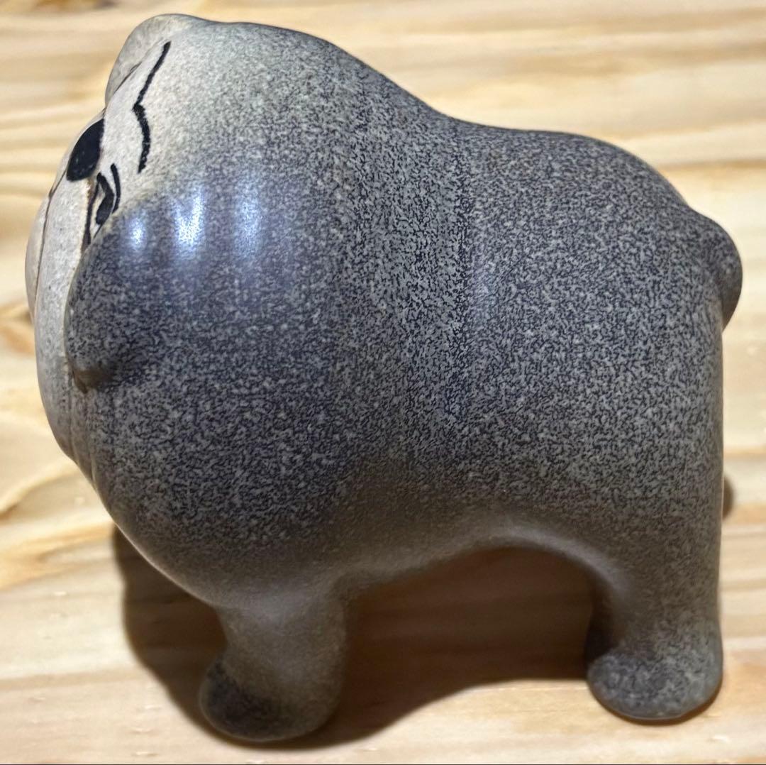 リサラーソン　ブルドッグ　陶器置物