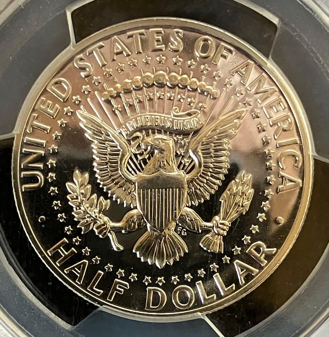 アメリカ 1964 ケネディ アクセントヘア プルーフ銀貨 PCGS PR65