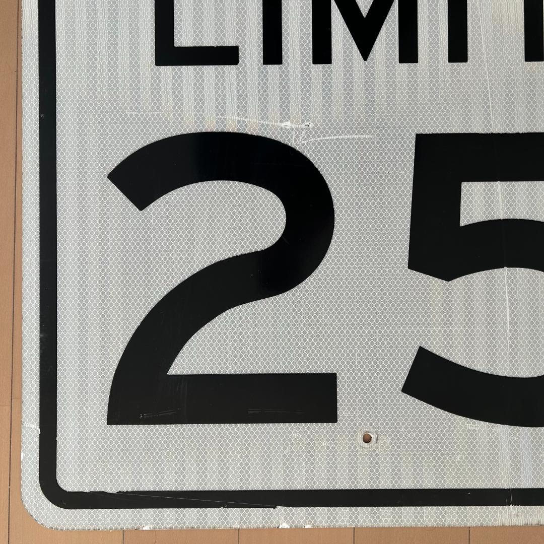 アメリカ USA ビンテージ ロードサイン標識 SPEED LIMIT 道路標識