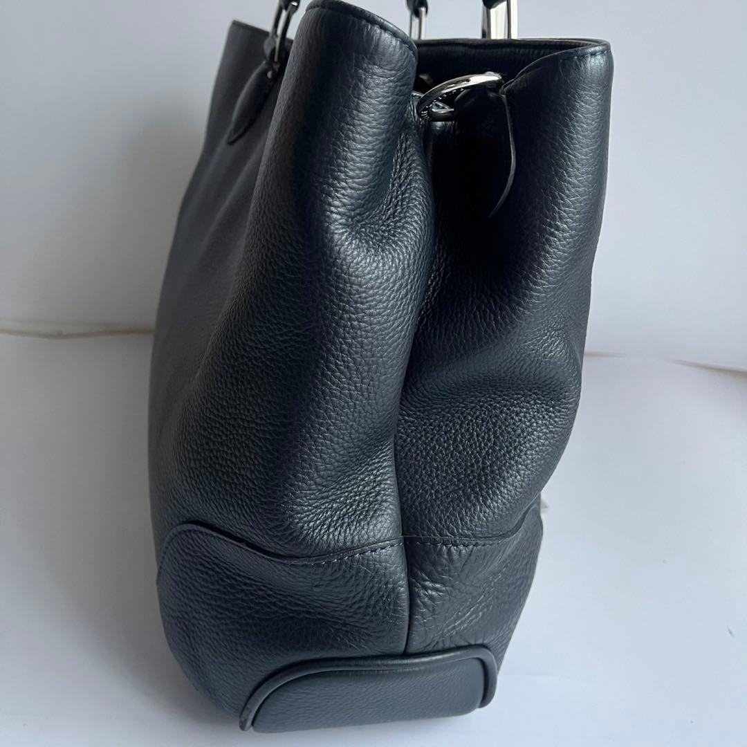 ✨未使用レベル✨　PELLE MORBIDA 　ビジネスバッグ　ネイビー　レザー