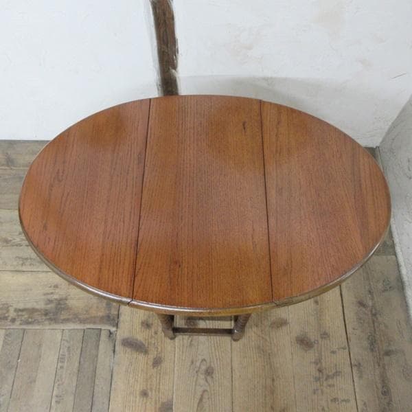 英国 アンティーク 家具 スモールゲートレッグテーブル バタフライ 6139e