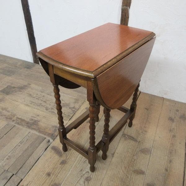 英国 アンティーク 家具 スモールゲートレッグテーブル バタフライ 6139e