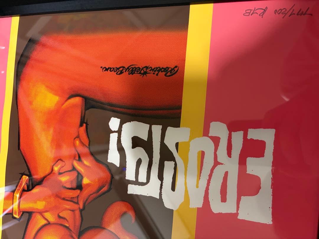 ロッキンジェリービーン　EROSTY GIRL シルクスクリーンポスター