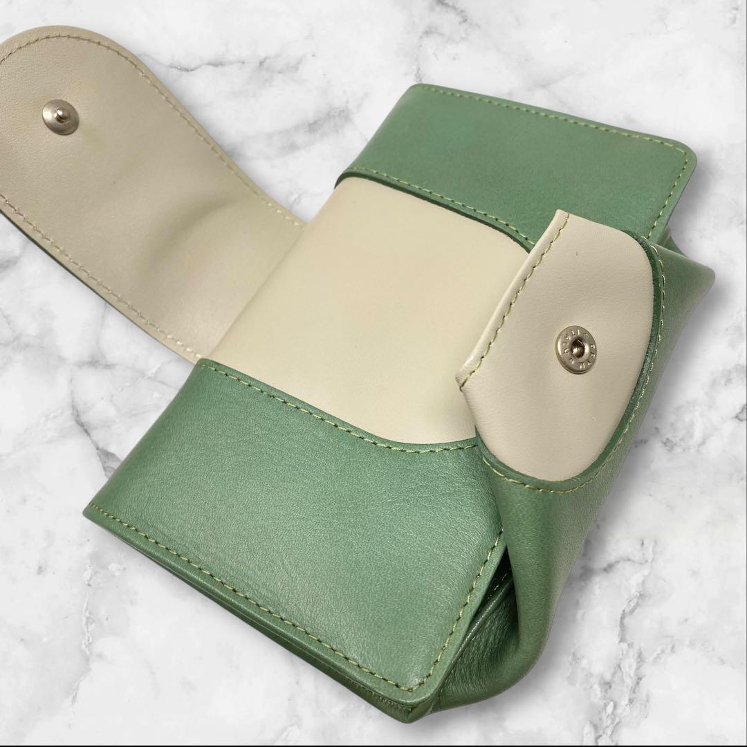 ヒロコハヤシ CAFE PORTA カフェポルタ マルチ財布 財布 グリーン 緑