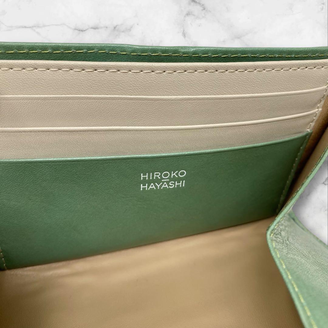 ヒロコハヤシ CAFE PORTA カフェポルタ マルチ財布 財布 グリーン 緑