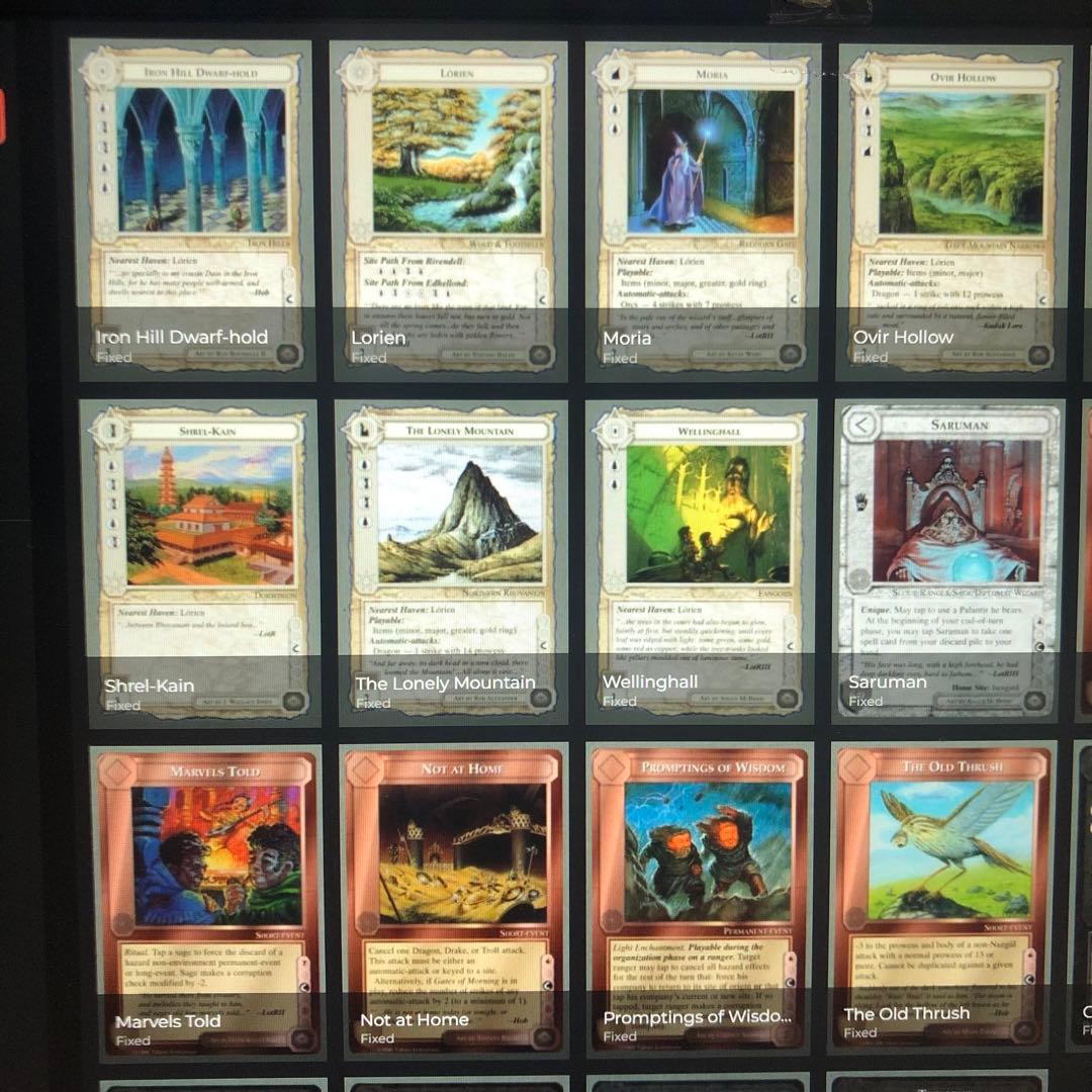 ミドルアース　カード　チャレンジデッキC ccg 指輪物語　希少