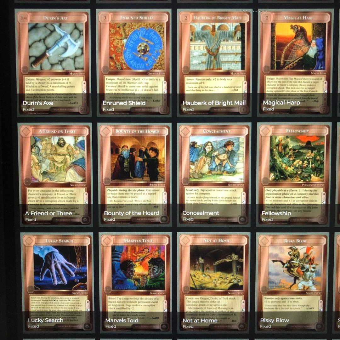 ミドルアース　カード　チャレンジデッキC ccg 指輪物語　希少