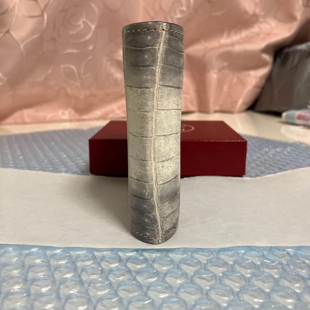 【新品未使用】新進工房　ヘンローン社ヒマラヤクロコ　極小二つ折り財布　クッペ1個