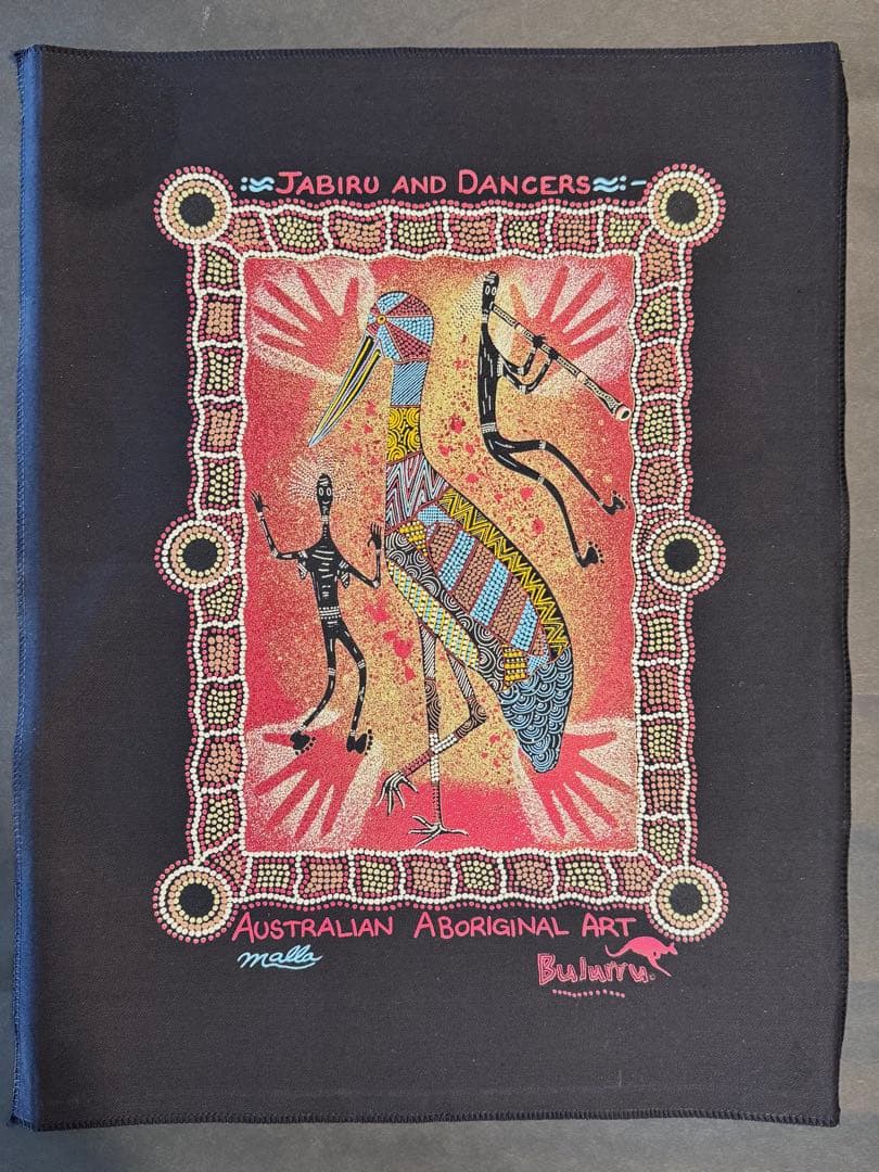 オーストラリアンアボリジナルアート タペストリー2点セット ブーメラン