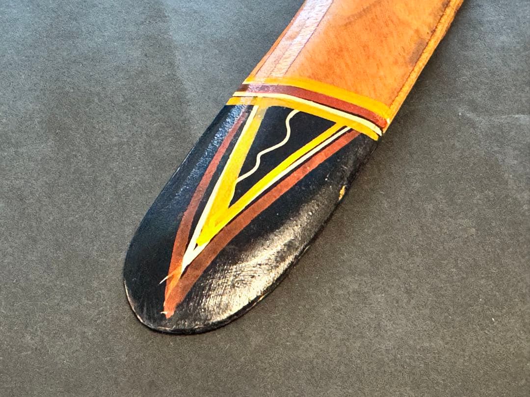 オーストラリアンアボリジナルアート タペストリー2点セット ブーメラン