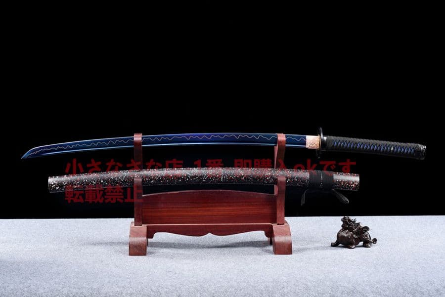 武具　刀装具　日本刀　模造刀   居合刀 墨藍武士
