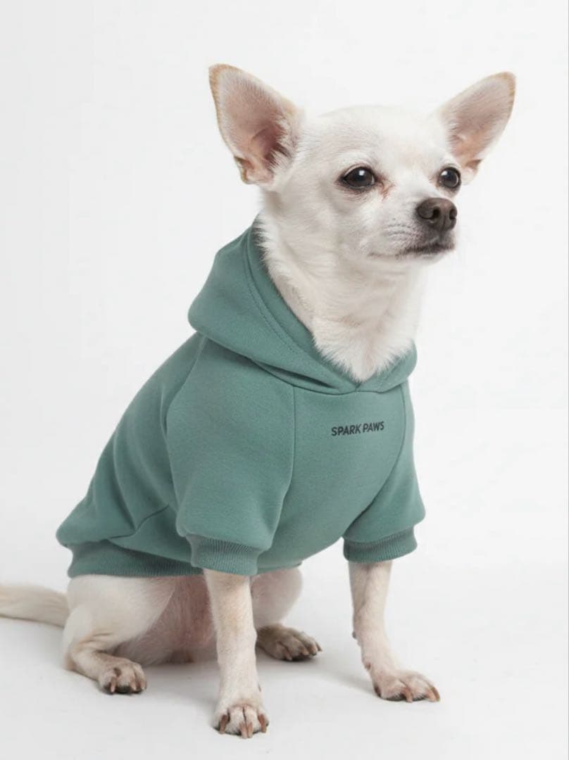 SPARK PAWS エッセンシャルドッグパーカー ミントグリーン　XLサイズ