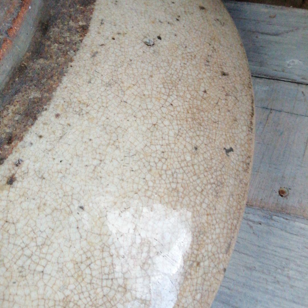 御深井焼　御深井釉絵付大皿　53cm　江戸後期