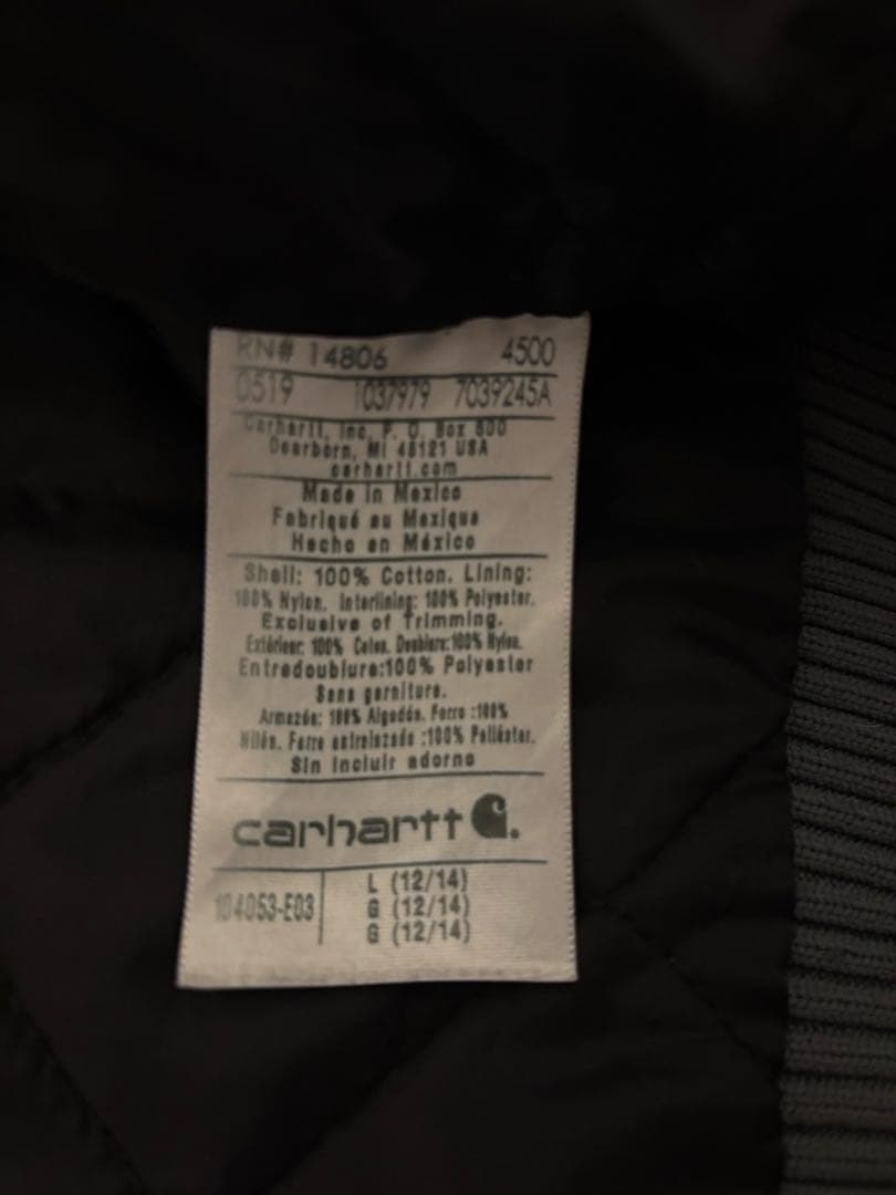 【希少カラー】carhartt カーハートアクティブジャケット L ダック生地