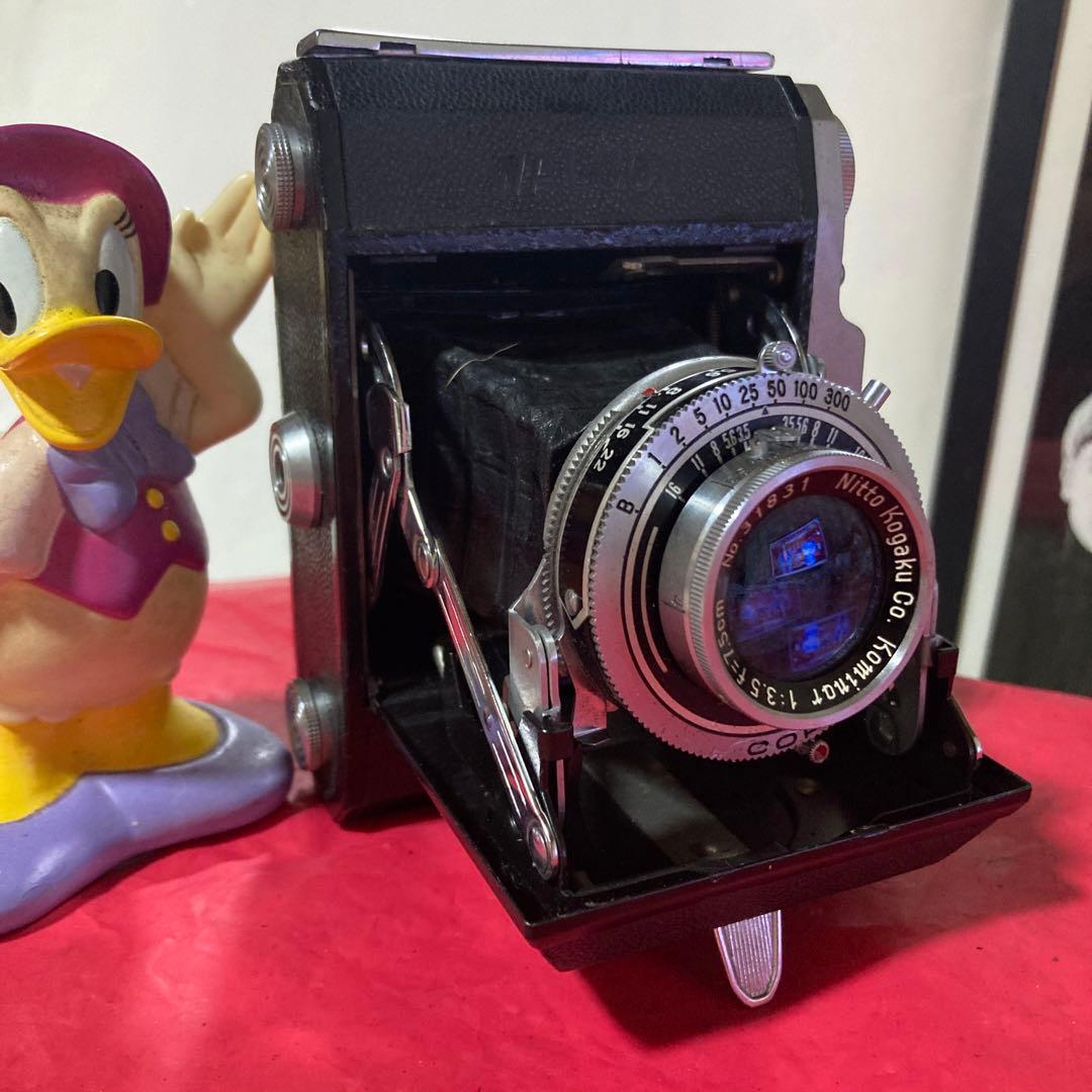 ヴィンテージ蛇腹WALCON COPAL中判カメラNitto kogaku完動品