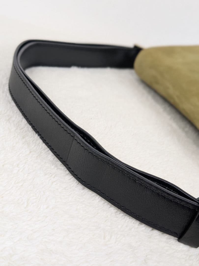 TOMASINI PARIS ワンショルダーバッグ スエード　ゴールド　イタリア