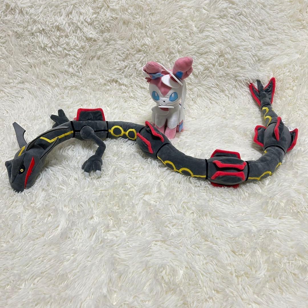 ポケモン　ぬいぐるみまとめ売り　ブラッキー　黒いレックウザ　8点セット