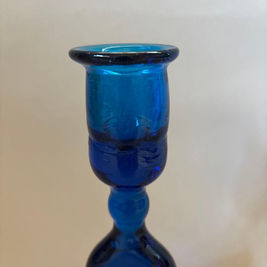 倉敷ガラス 小谷眞三 小谷真三 キャンドルスタンド 蝋燭立て 民藝