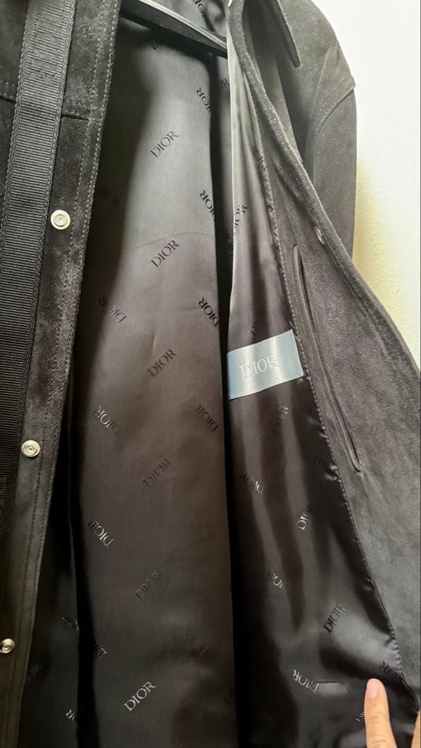 Dior HOMME 24SS/テープロゴスエードジャケット ディオール 新作