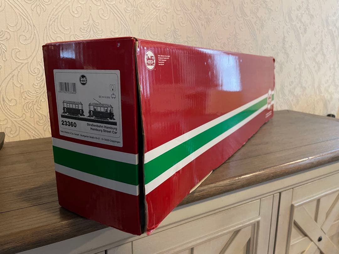 Gゲージ　LGB ハンブルグ路面電車2両セット