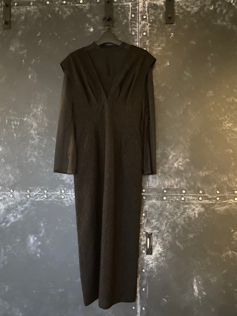 スーツ・フォーマル・ドレス niana V line jacquard dress