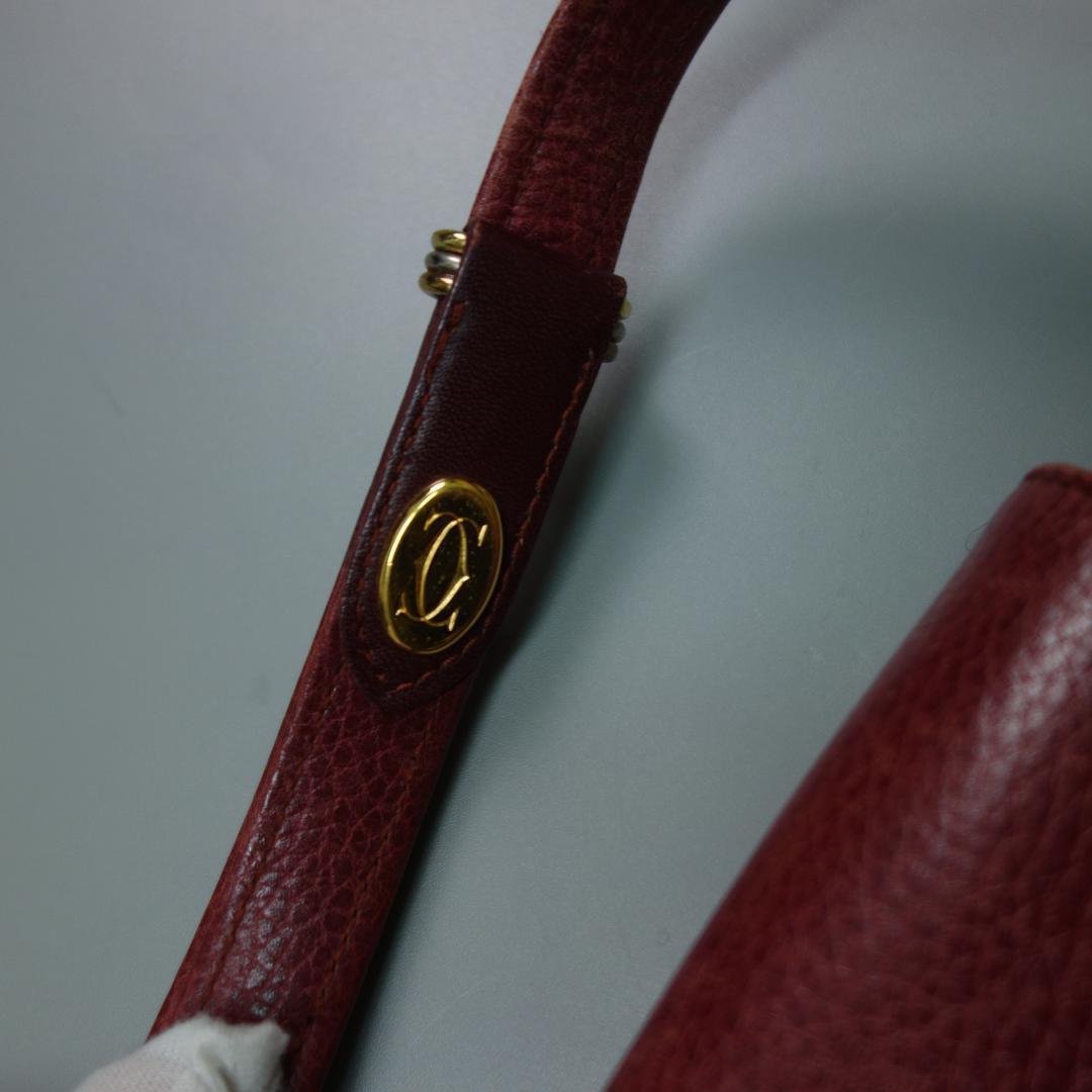 s*u様 8959 カルティエ(CARTIER) マスト レザーショルダーバッグ