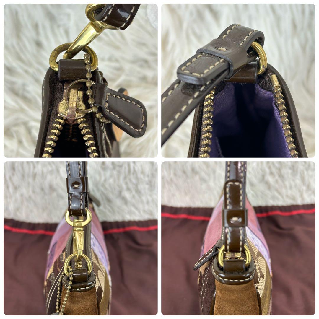 ✨美品 Coach Patchwork mini Demi Pouch Rare