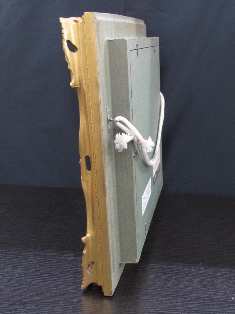 油彩画 中西良招 『買物する人々』F3 サイズ