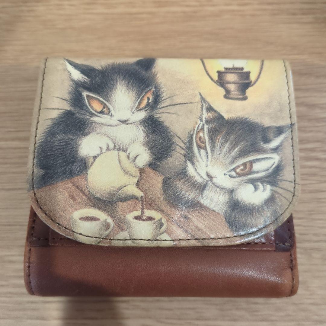 ダヤン ランプの灯り レザー二つ折り財布