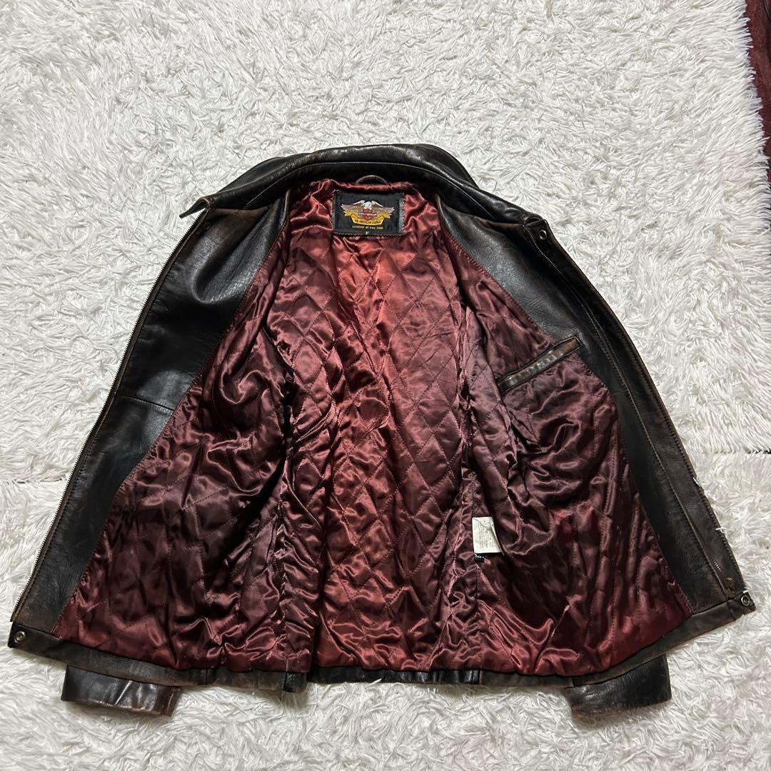 ハーレーダビッドソン 革ジャン ヴィンテージ レザー ライダースジャケット