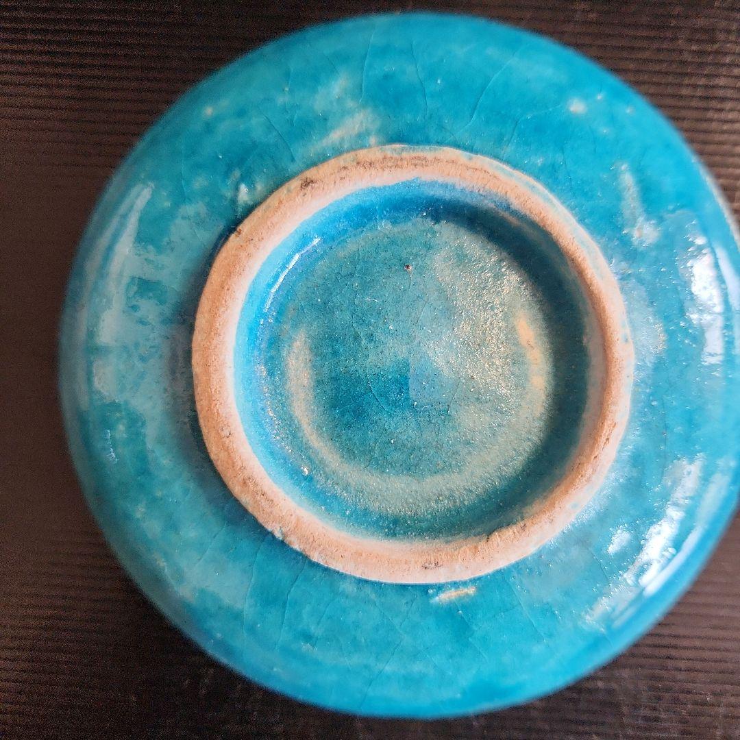 骨董品トルコブルー小皿