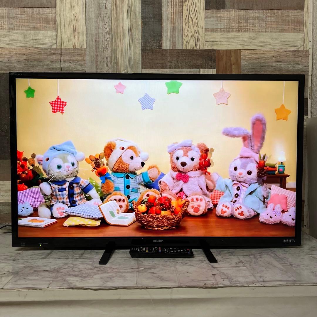 即日受渡❣️全国送料込SHARP 40型液晶テレビ外付けHDD対応裏番組録画