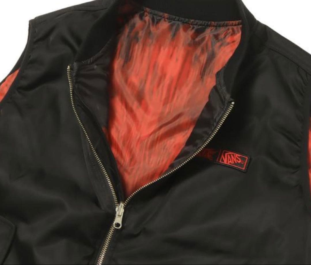 ミュージシャン babyl MA-1 REVERSIBLE VEST BLACK