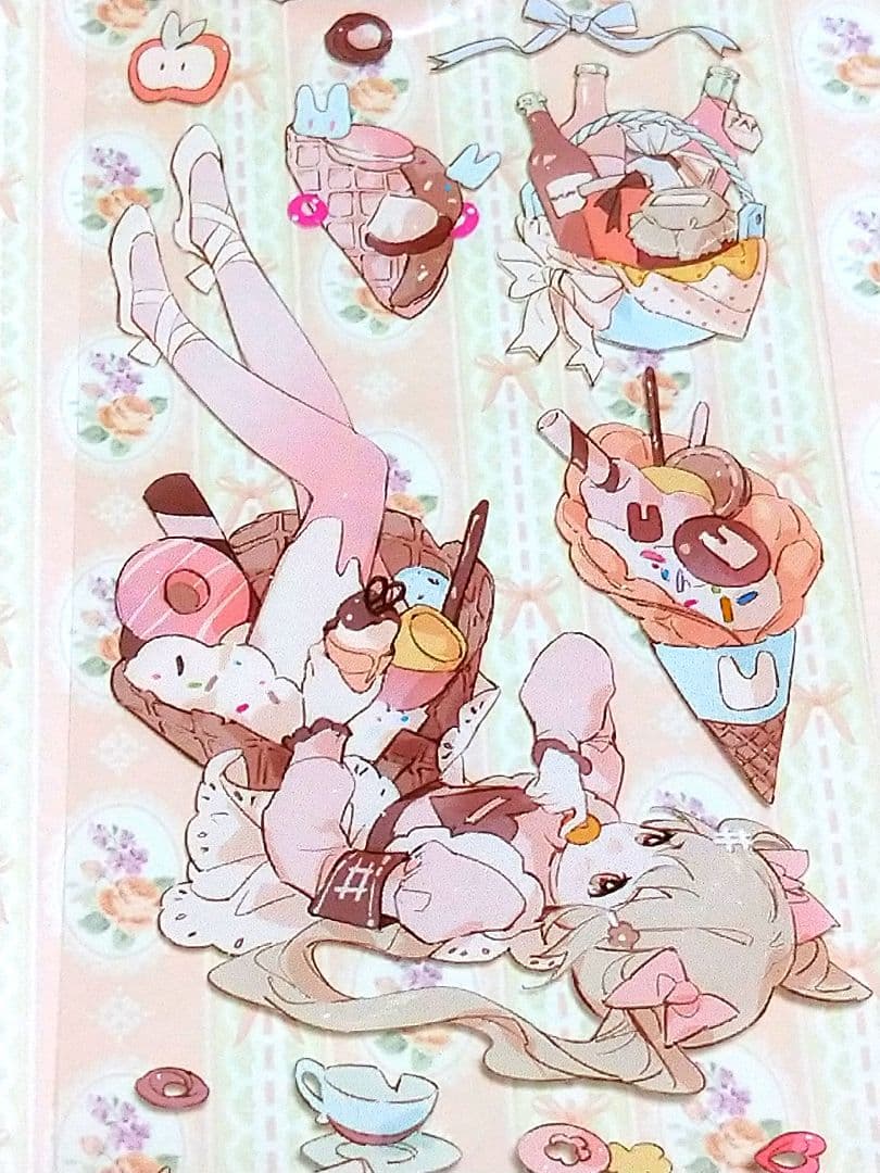 J391＃可可艾艾(PET)Menu切り売り海外人物マステ女の子