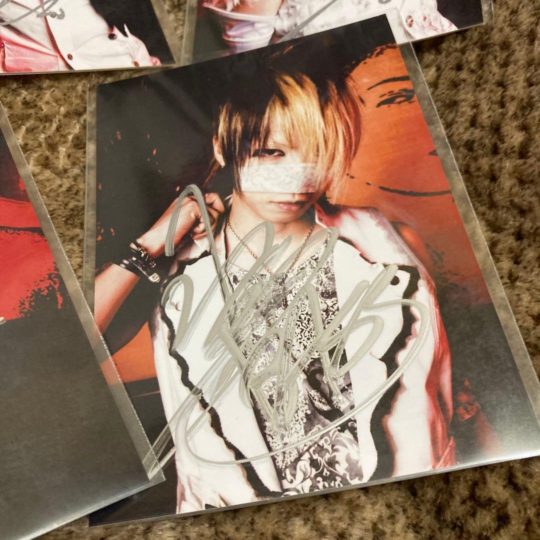 theGazettE直筆サイン入りポラロイド5枚セット