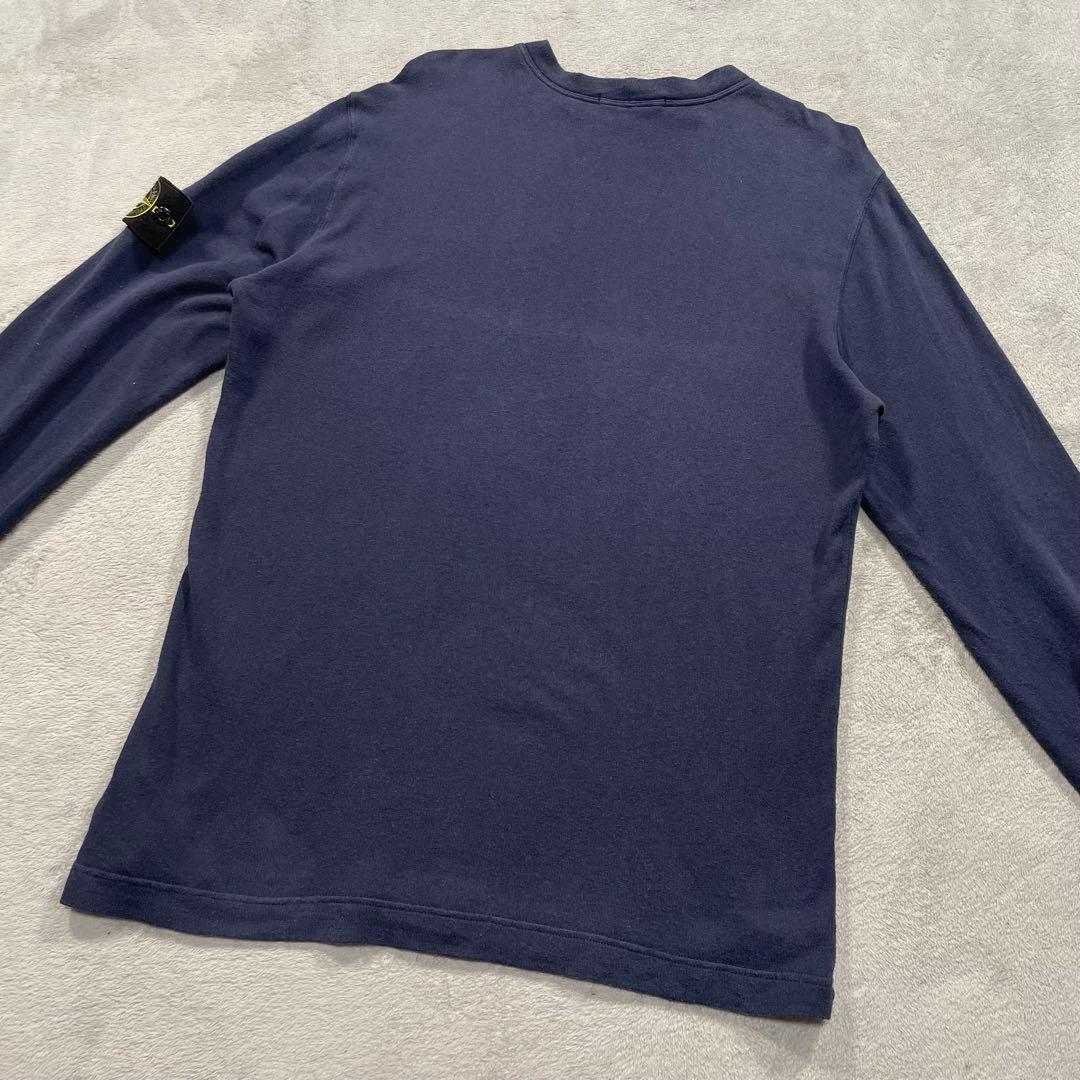 ストーンアイランド　長袖Tシャツ　ロンT ネイビー　L