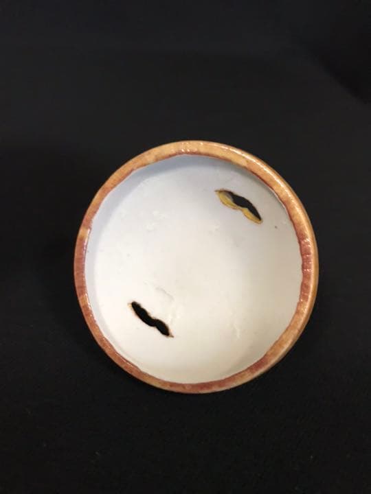 人間国宝 3代目 徳田八十吉(正彦銘)  彩釉香炉13.5㎝ 管理T25