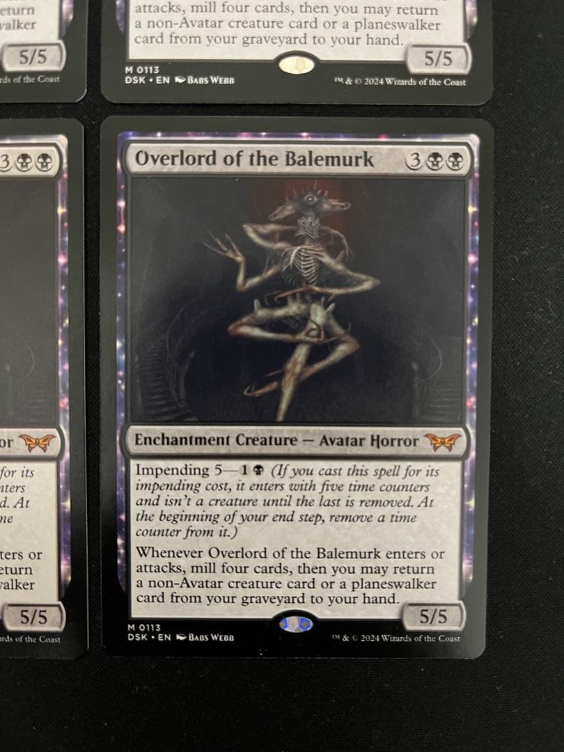 ベイルマークの大主　英語版　４枚