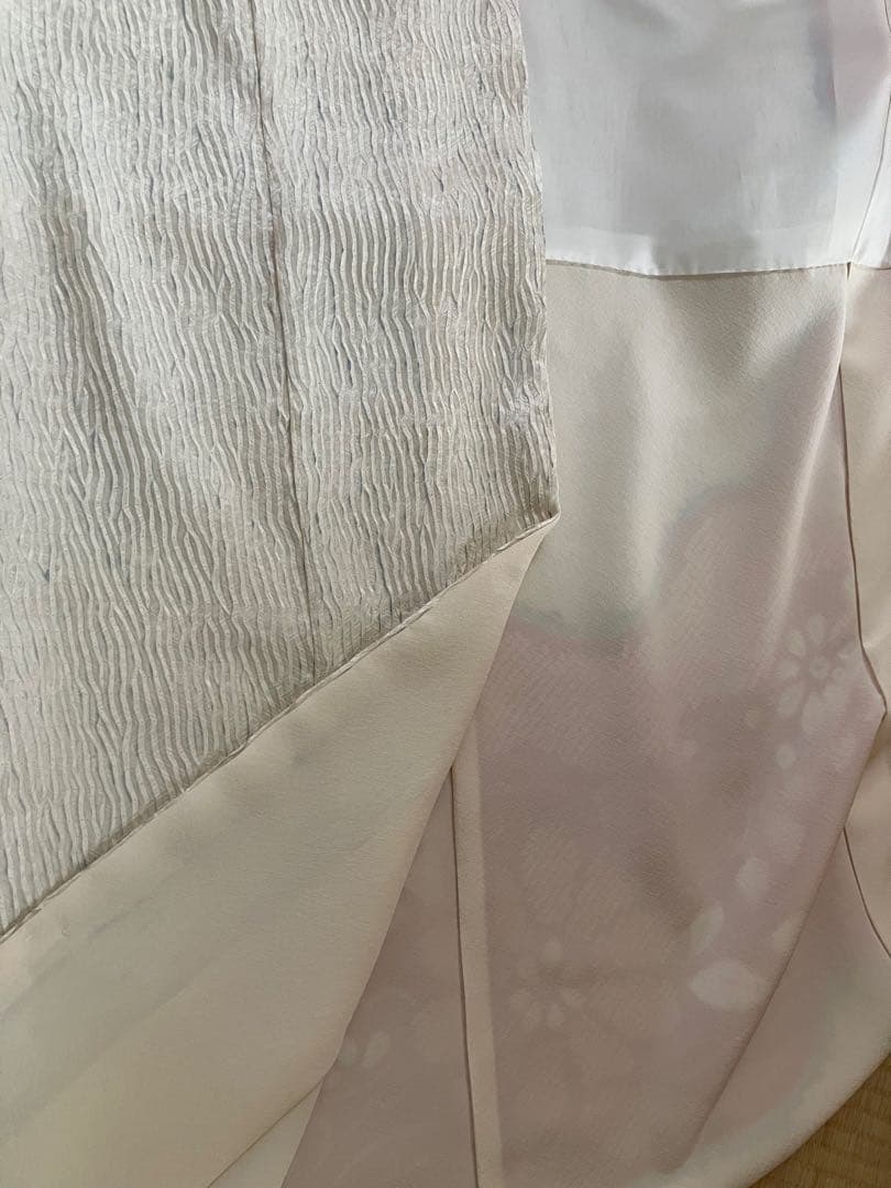 ちー様 希少手絞り」正絹　杢目の総絞り振袖