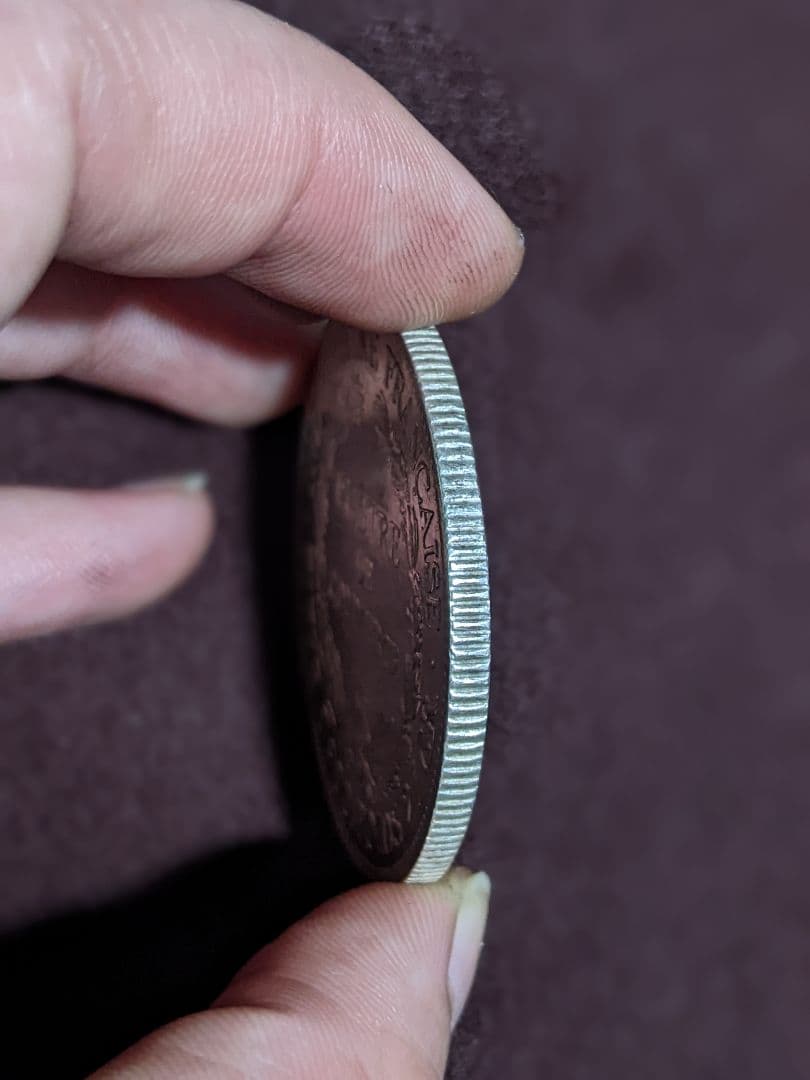 1922年 フランス 銀貨 自由の女神像