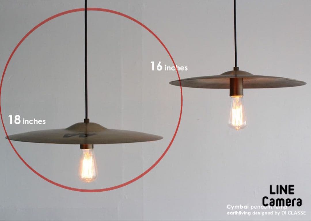 p*o様 ディクラッセ シンバル ペンダントランプ 18インチ 照明 ジルジャン