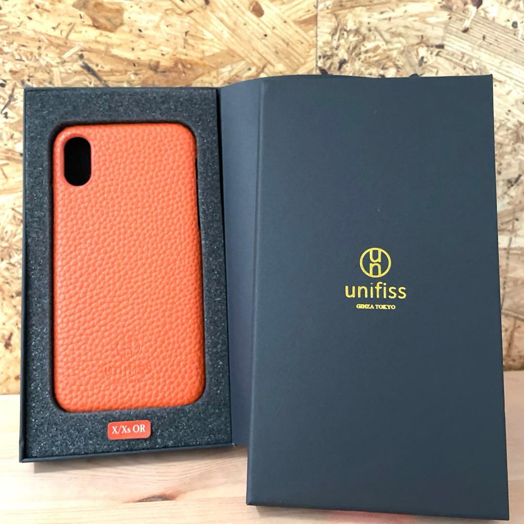 unifiss iPhone Xs X 10 10s ケース カバー オレンジ