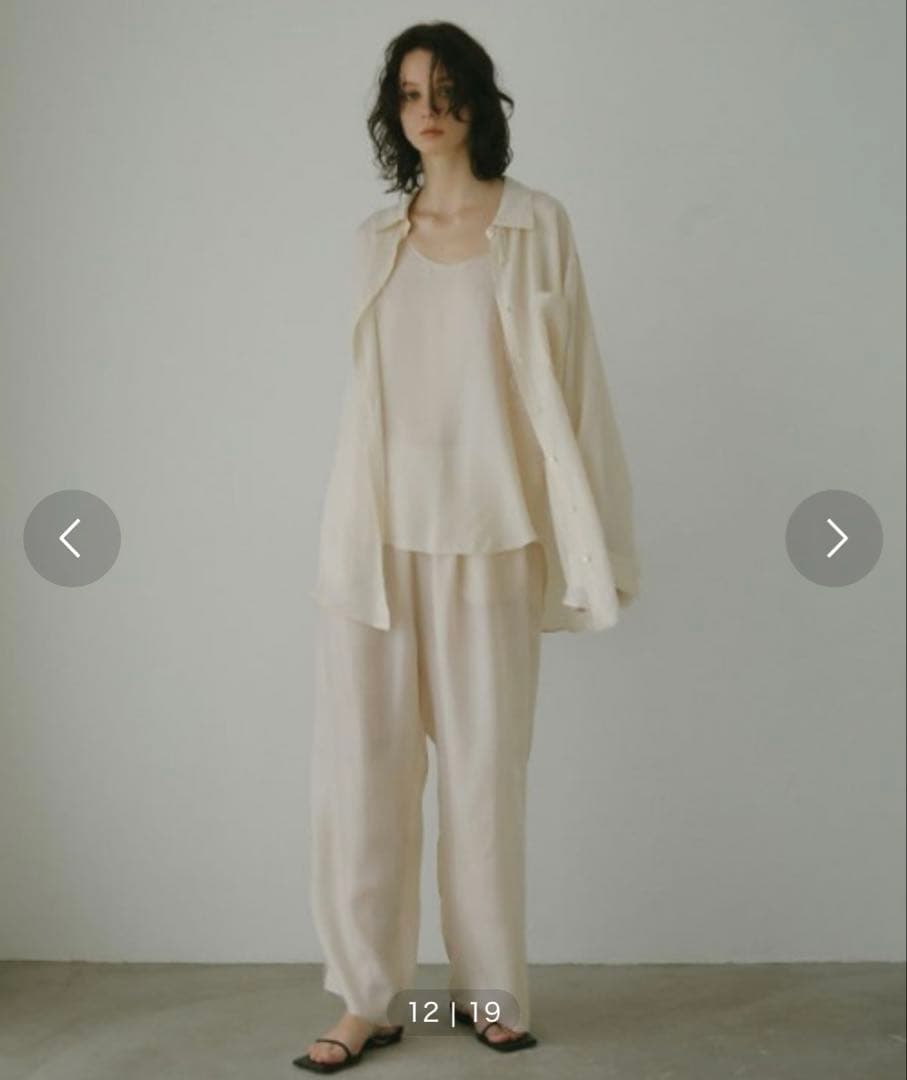 カットオフキュプラタンクトップ　ホワイト