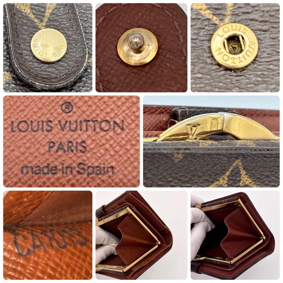 ルイヴィトン　ポルトフォイユ・ヴィエノワ モノグラム　二つ折り財布 がま口